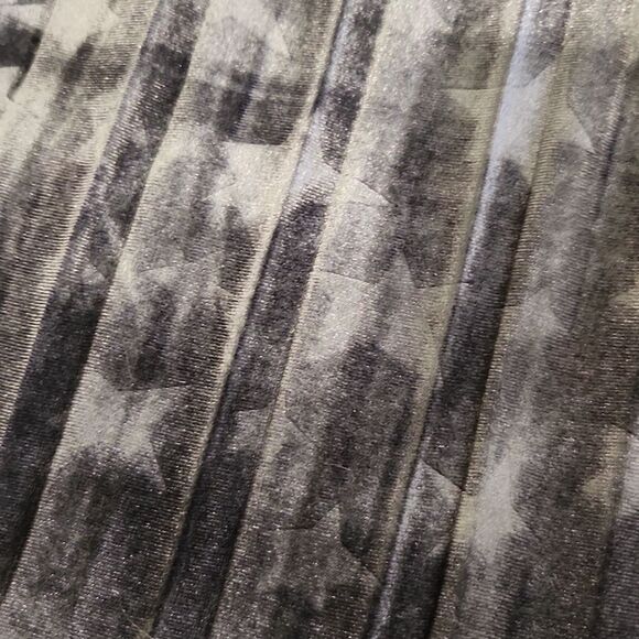 Blueish-gray velvet feel Sugar lips midi pleated skirt size S, new without tags! - Picture 6 of 12